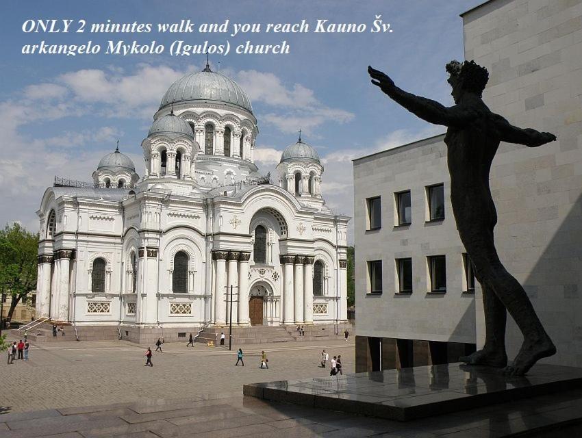 Apartamentai Kauno Centre Kaunas Exteriör bild